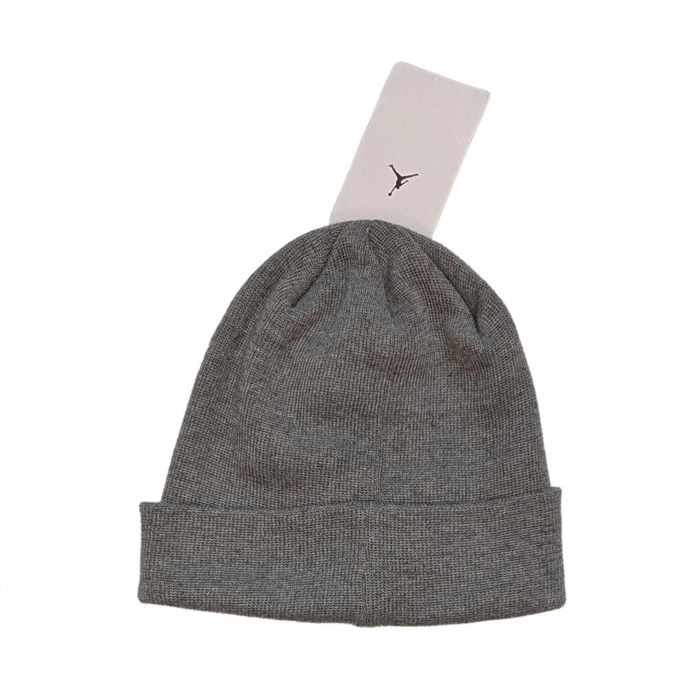 Jordan Grey Knit Beanie Hat - Picture 2 of 2